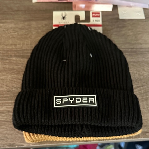 Spyder Other - Spyder Ribbed Black Knit Hat New
